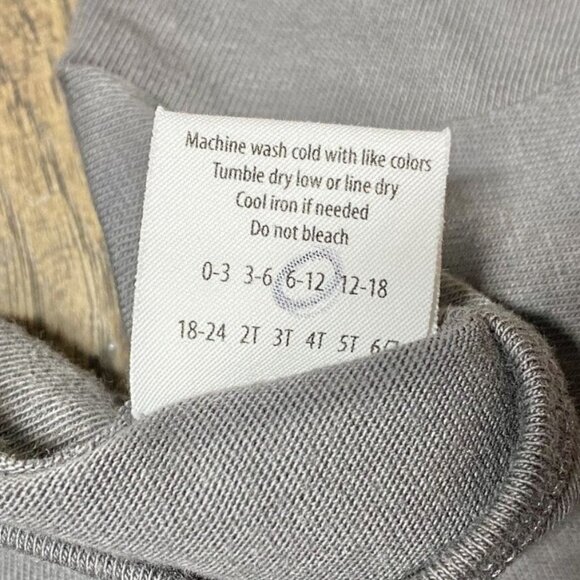 NEW Gus + Steel Graphite Tee 6-12 months - Picture 3 of 4